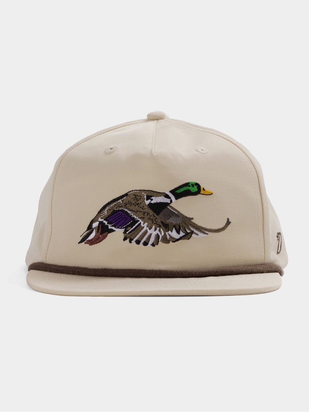 Duck Camp Mallard Hat SnapBack Flat Bill Adjustable OSFM OS Unisex Ivory Cream